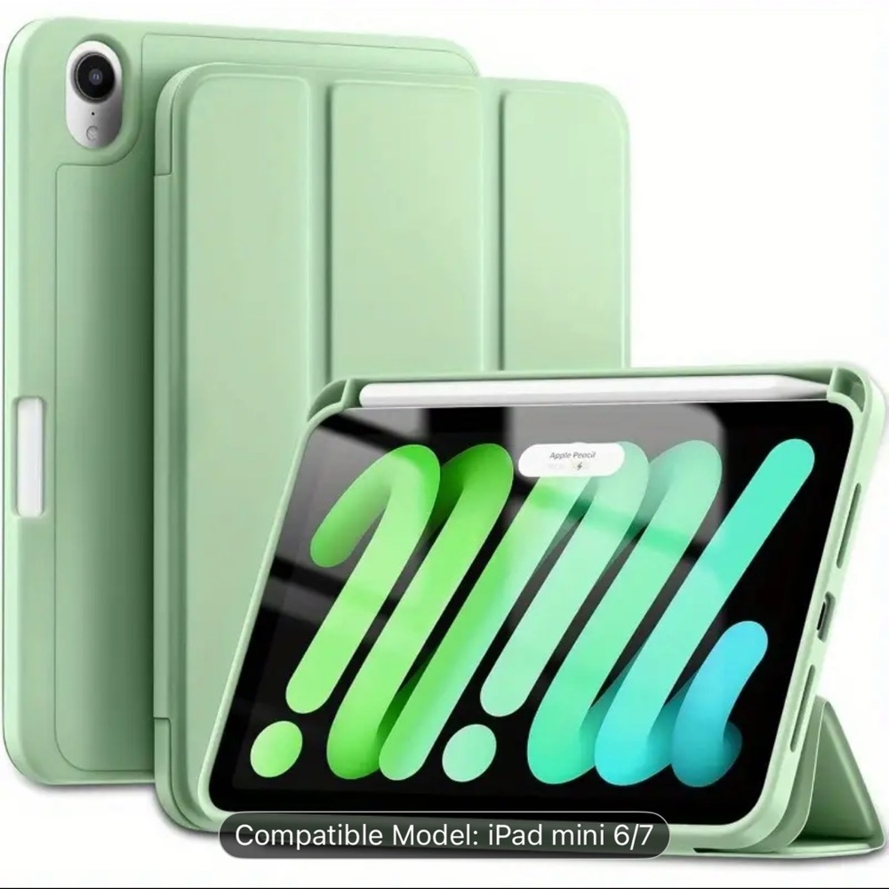NEW Mint Green Case for iPad Mini 6/7 with Pencil Holder